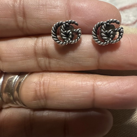 Gucci Silver Rope Earrings - Picture 1 of 3